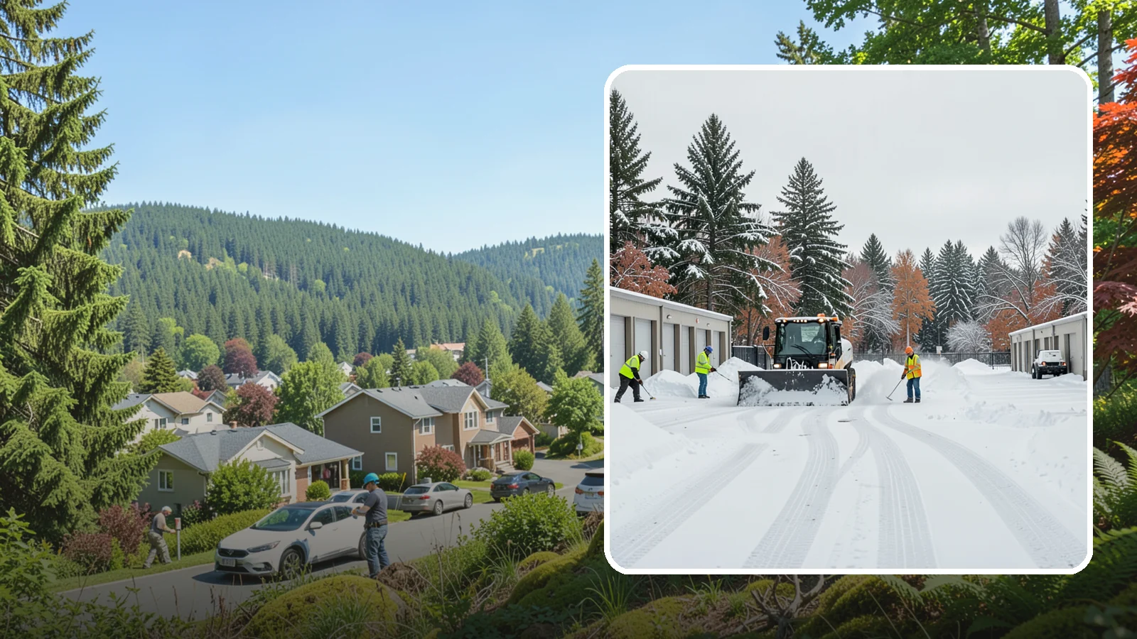 Self-Storage Facility Parking Lot Snow Removal in Index, Snohomish County, WA - We clear self-storage drive aisles and gate approaches so Western Washington customers reach their units through winter.