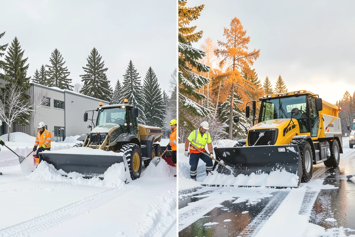 Self-Storage Facility Parking Lot Snow Removal in Lake Stevens, Snohomish County, WA - Map drive aisles, the gate approach, and loading zones