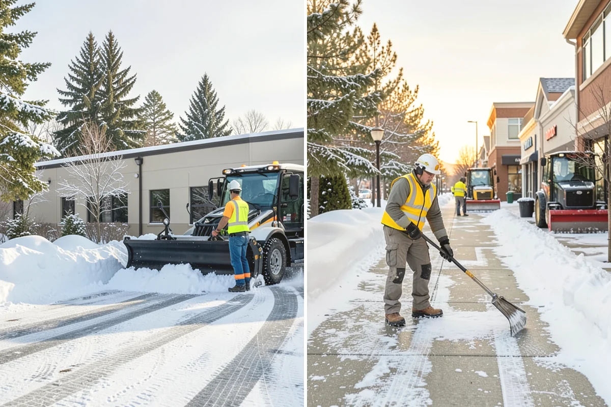 Self-Storage Facility Parking Lot Snow Removal in Mill Creek, Snohomish County, WA - Map drive aisles, the gate approach, and loading zones