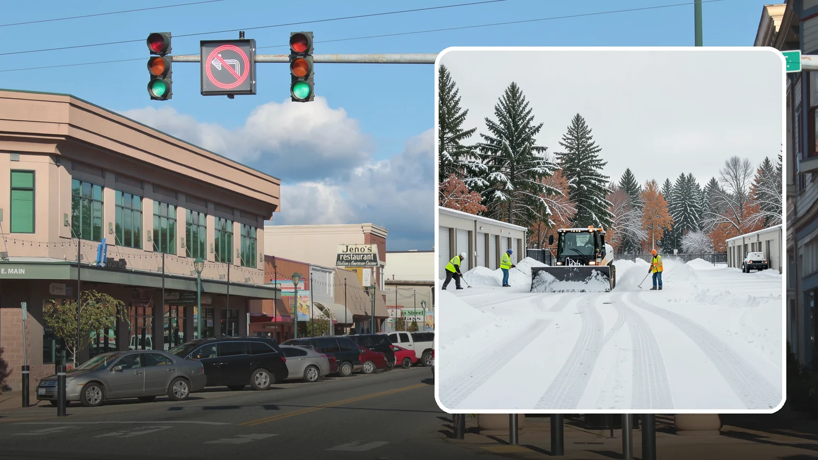 Self-Storage Facility Parking Lot Snow Removal in Monroe, Snohomish County, WA - We clear self-storage drive aisles and gate approaches so Western Washington customers reach their units through winter.