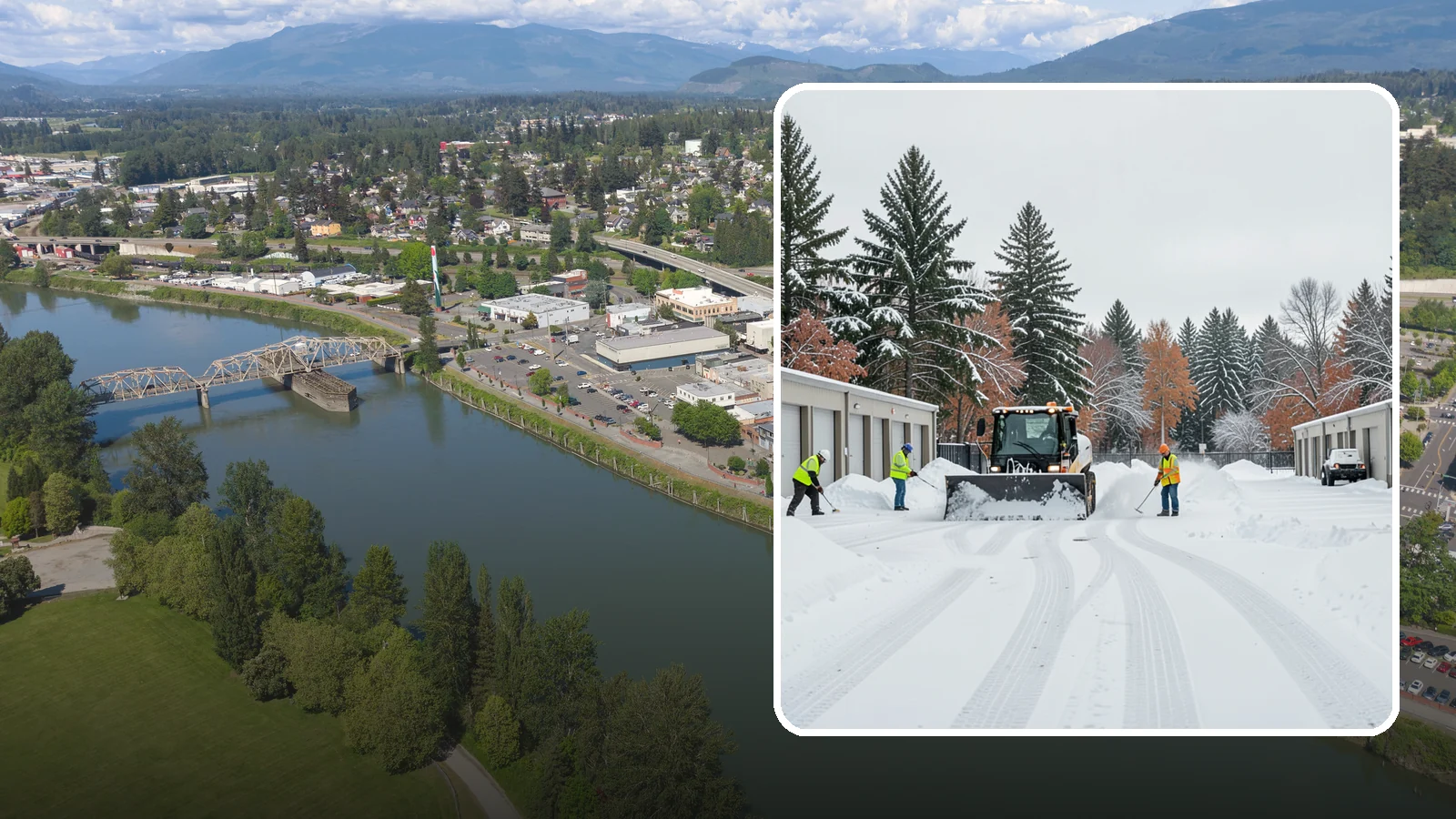 Self-Storage Facility Parking Lot Snow Removal in Mount Vernon, Skagit County, WA - We clear self-storage drive aisles and gate approaches so Western Washington customers reach their units through winter.