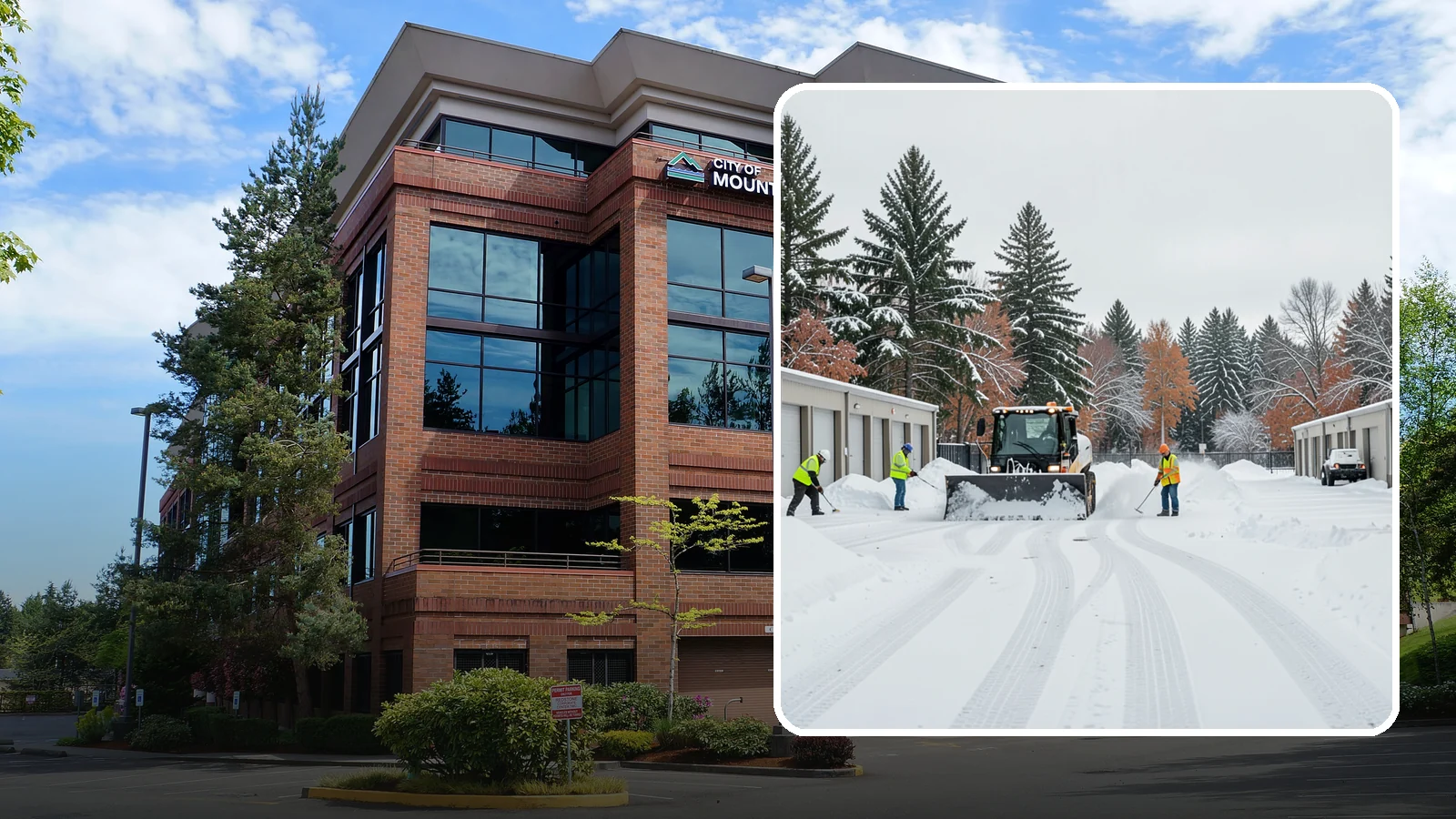 Self-Storage Facility Parking Lot Snow Removal in Mountlake Terrace, Snohomish County, WA - We clear self-storage drive aisles and gate approaches so Western Washington customers reach their units through winter.