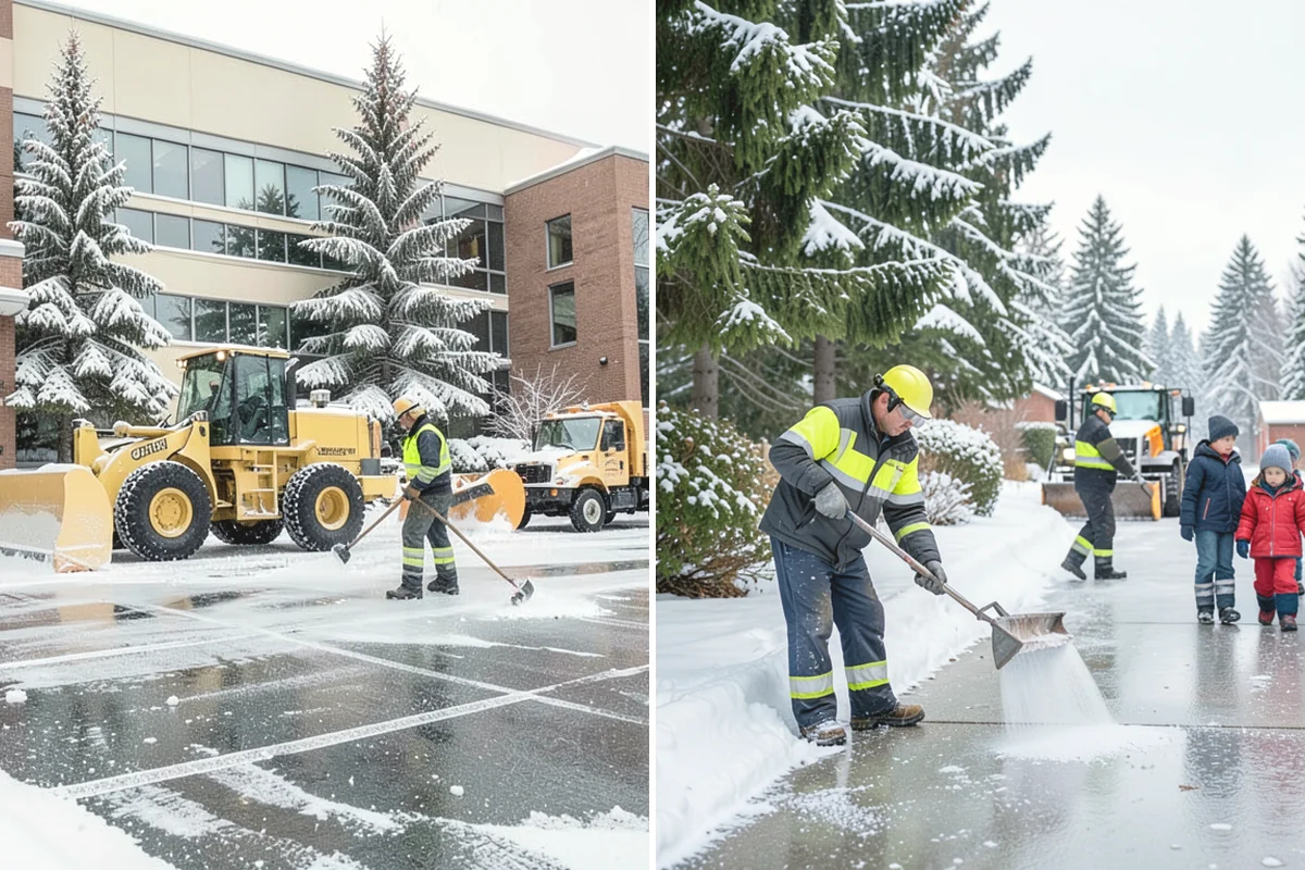 Self-Storage Facility Parking Lot Snow Removal in Mukilteo, Snohomish County, WA - Map drive aisles, the gate approach, and loading zones