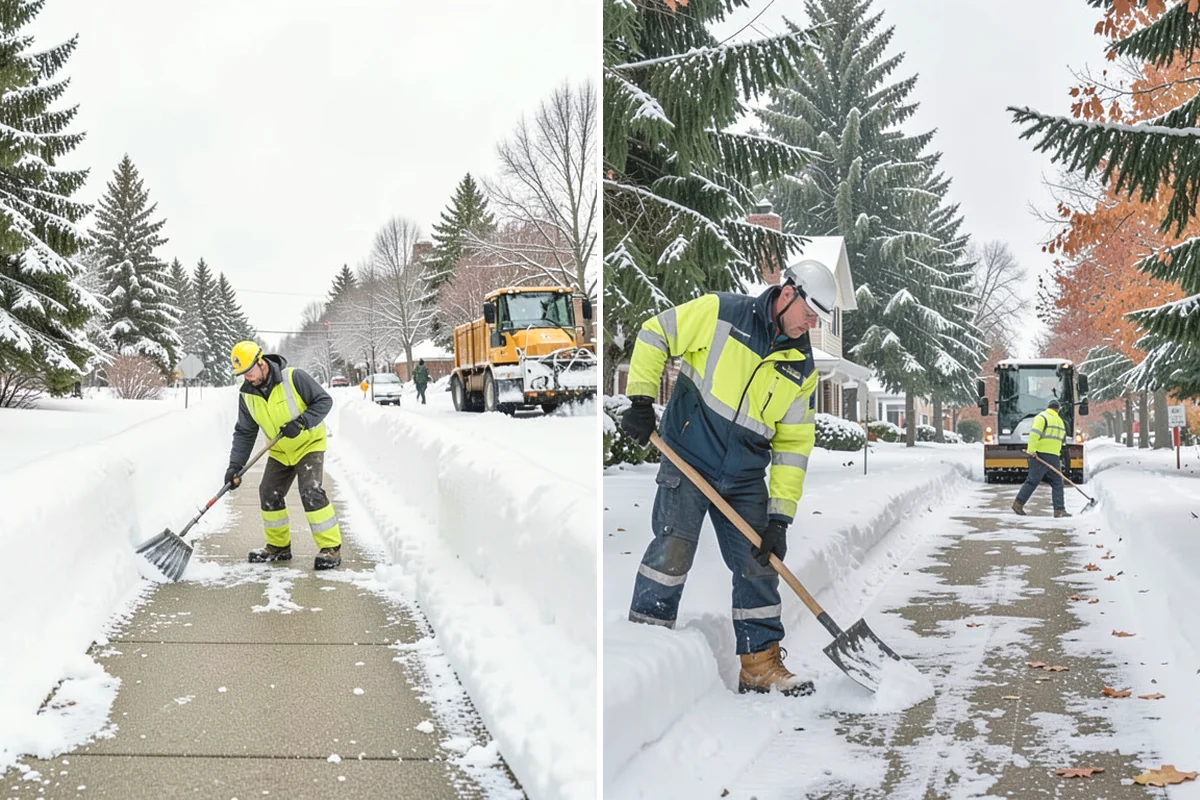 Self-Storage Facility Parking Lot Snow Removal in North Bend, King County, WA - Map drive aisles, the gate approach, and loading zones