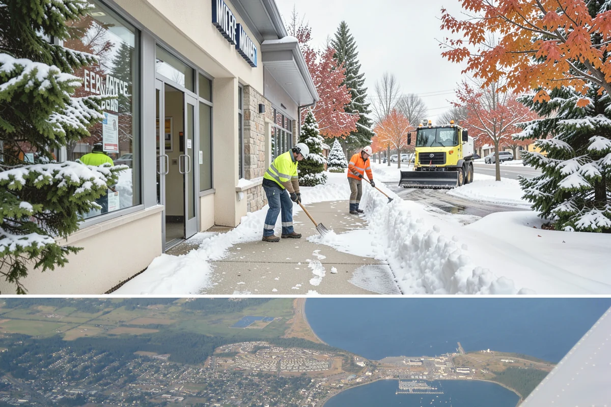 Self-Storage Facility Parking Lot Snow Removal in Oak Harbor, Island County, WA - Self-storage lots in Western Washington need the most winter service from December through February, when infrequent visits still...