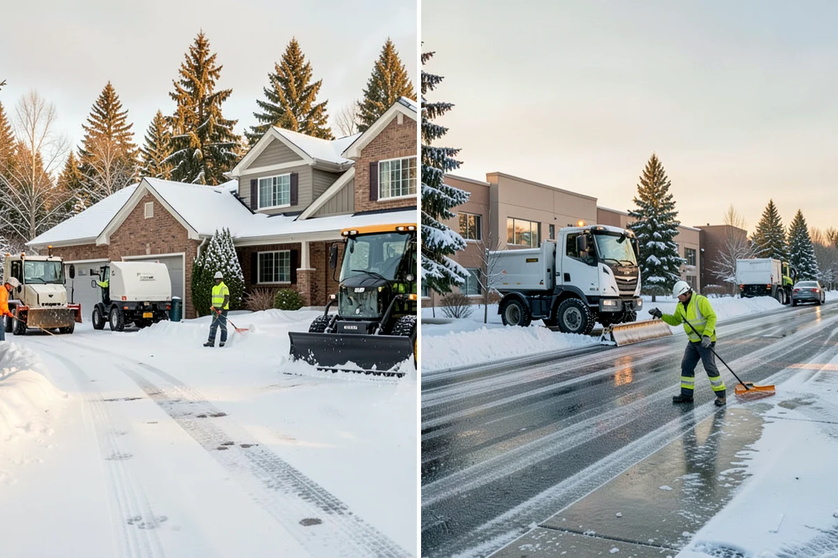 Self-Storage Facility Parking Lot Snow Removal in Pacific, King County, WA - Map drive aisles, the gate approach, and loading zones