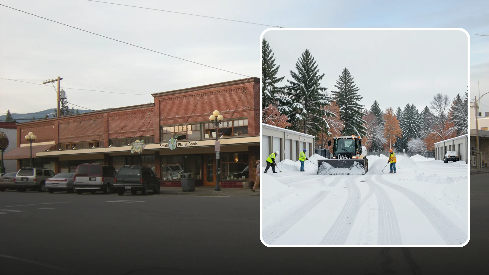Self-Storage Facility Parking Lot Snow Removal in Sedro-Woolley, Skagit County, WA - We clear self-storage drive aisles and gate approaches so Western Washington customers reach their units through winter.