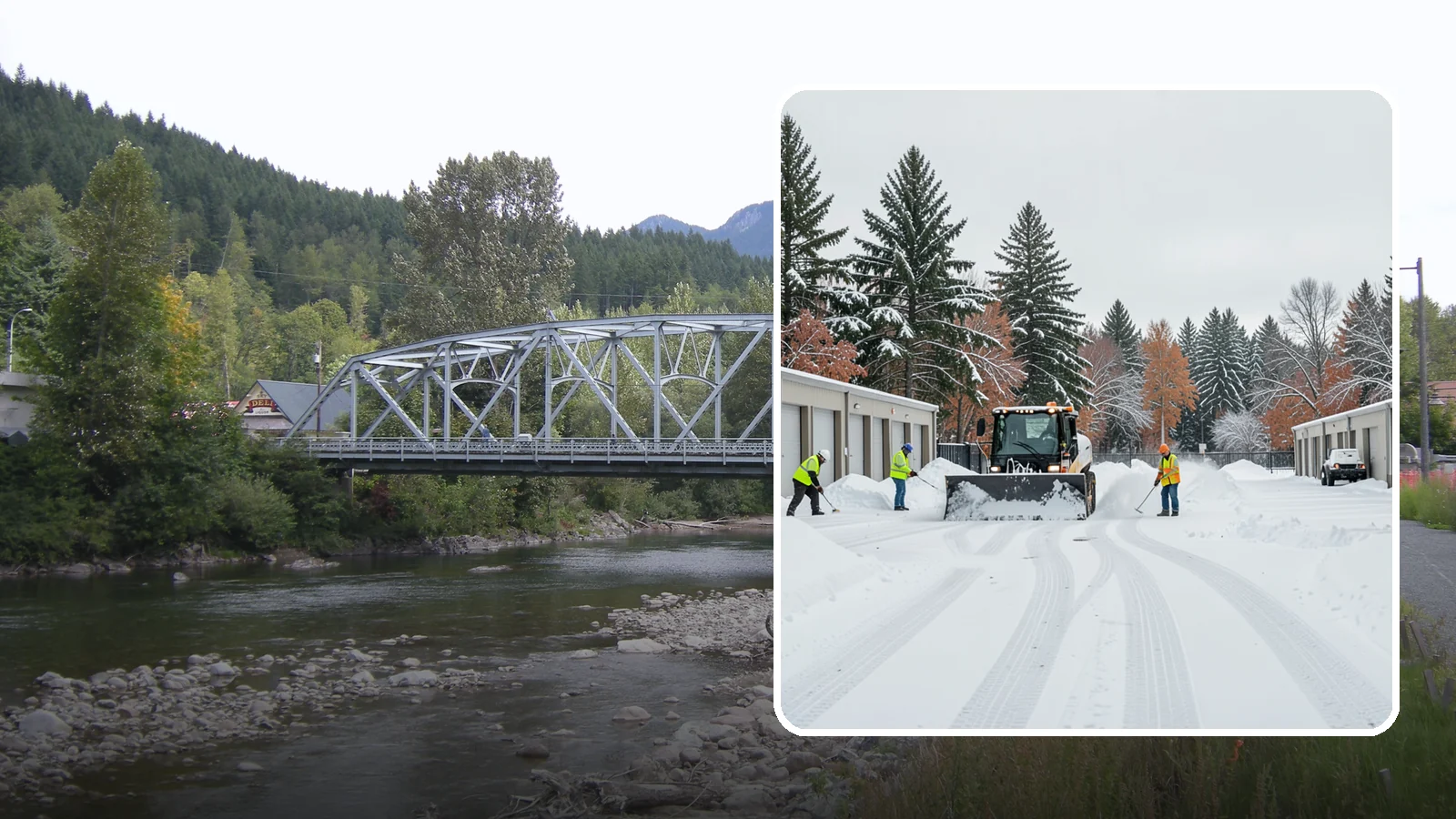 Self-Storage Facility Parking Lot Snow Removal in Skykomish, King County, WA - We clear self-storage drive aisles and gate approaches so Western Washington customers reach their units through winter.