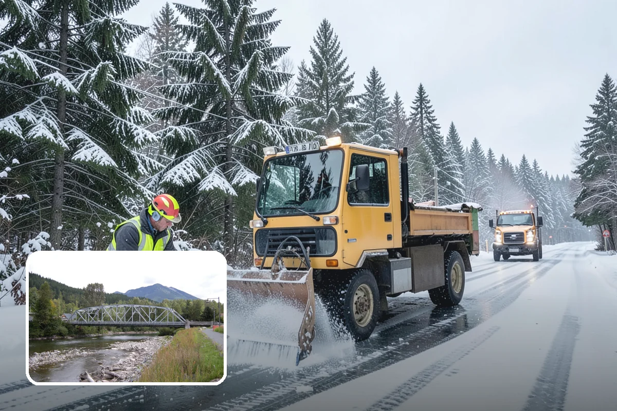 Self-Storage Facility Parking Lot Snow Removal in Skykomish, King County, WA - Narrow drive aisles stay passable for vehicles and trailers