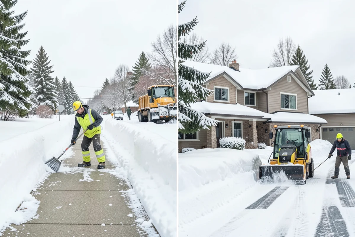 Self-Storage Facility Parking Lot Snow Removal in South Prairie, Pierce County, WA - Map drive aisles, the gate approach, and loading zones