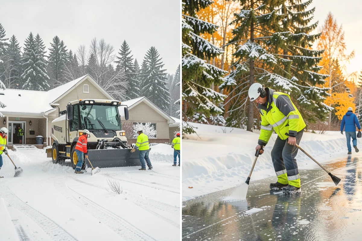 Self-Storage Facility Parking Lot Snow Removal in Stanwood, Snohomish County, WA - Map drive aisles, the gate approach, and loading zones