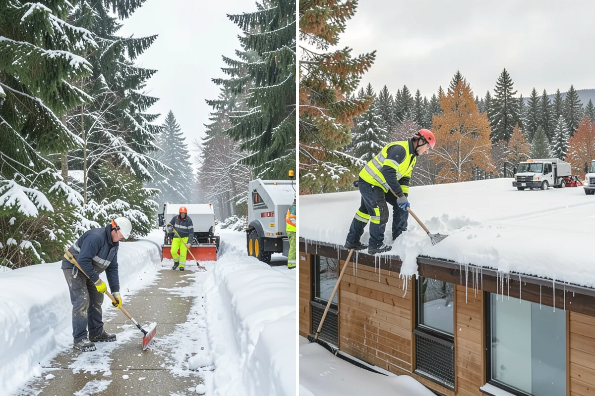 Self-Storage Facility Parking Lot Snow Removal in Steilacoom, Pierce County, WA - Map drive aisles, the gate approach, and loading zones