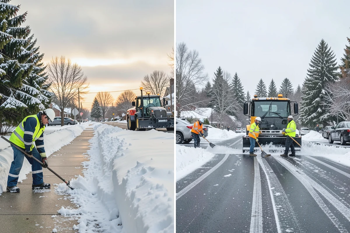 Self-Storage Facility Parking Lot Snow Removal in Wilkeson, Pierce County, WA - Map drive aisles, the gate approach, and loading zones