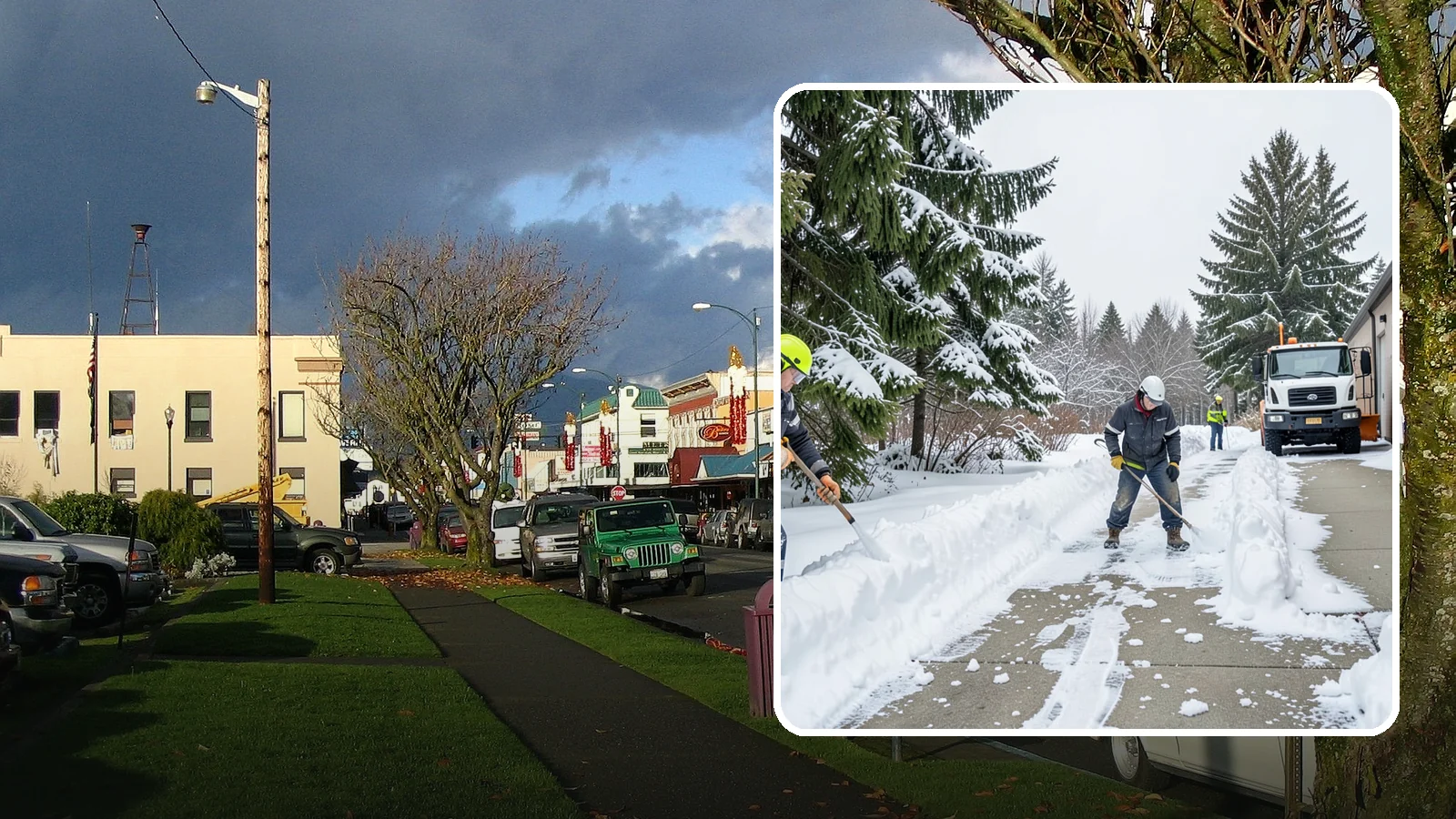Self-Storage Facility Sidewalk Clearing in Arlington, Snohomish County, WA - Access-walk clearing for Western Washington self-storage facilities, keeping office entries, keypad approaches, and unit-row...