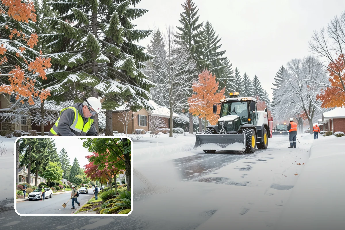 Self-Storage Facility Sidewalk Clearing in Beaux Arts Village, King County, WA - Office, gate, and unit-row walks kept passable for customers
