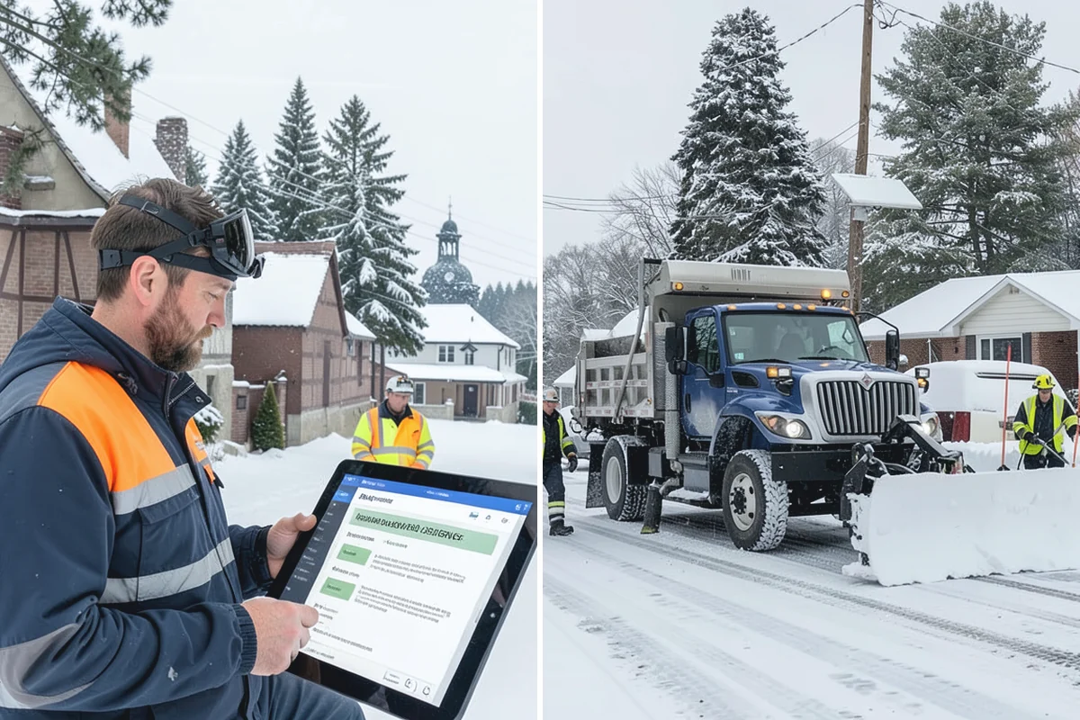 Self-Storage Facility Sidewalk Clearing in Beaux Arts Village, King County, WA - Clear the office entrance and gate keypad approach first