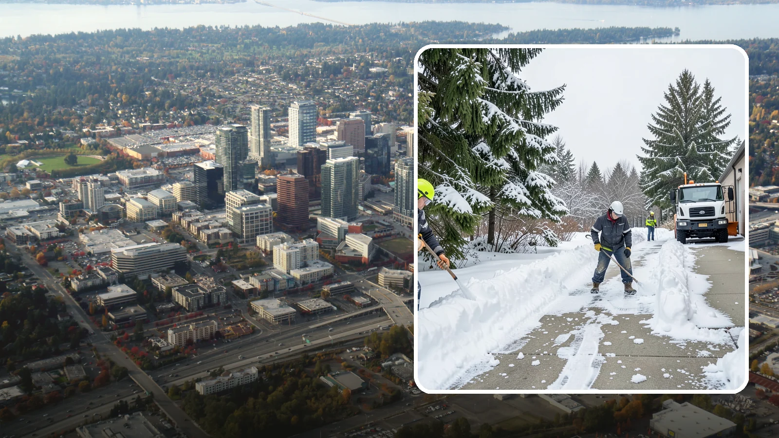 Self-Storage Facility Sidewalk Clearing in Bellevue, King County, WA - Access-walk clearing for Western Washington self-storage facilities, keeping office entries, keypad approaches, and unit-row...