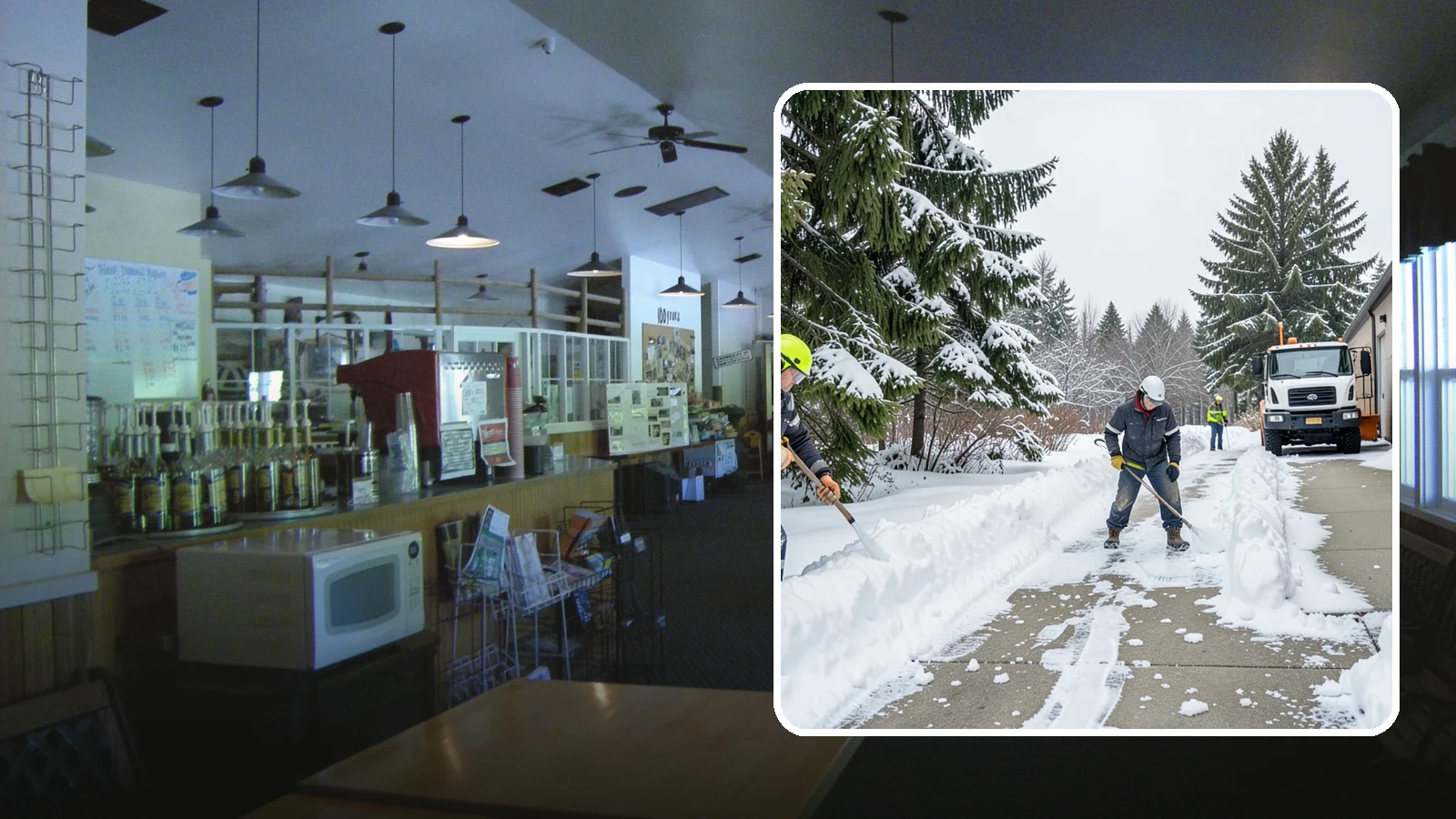 Self-Storage Facility Sidewalk Clearing in Black Diamond, King County, WA - Access-walk clearing for Western Washington self-storage facilities, keeping office entries, keypad approaches, and unit-row...