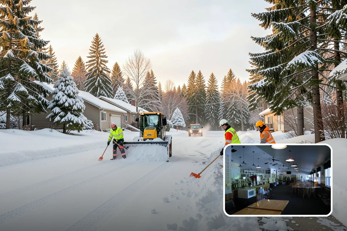 Self-Storage Facility Sidewalk Clearing in Black Diamond, King County, WA - Office, gate, and unit-row walks kept passable for customers