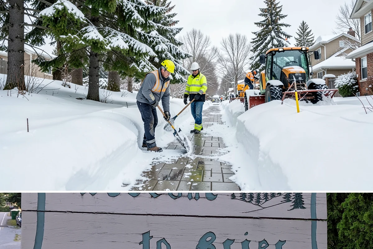Self-Storage Facility Sidewalk Clearing in Brier, Snohomish County, WA - Self-storage demand holds from December through February, when shaded walks between buildings stay glazed after open areas clear.