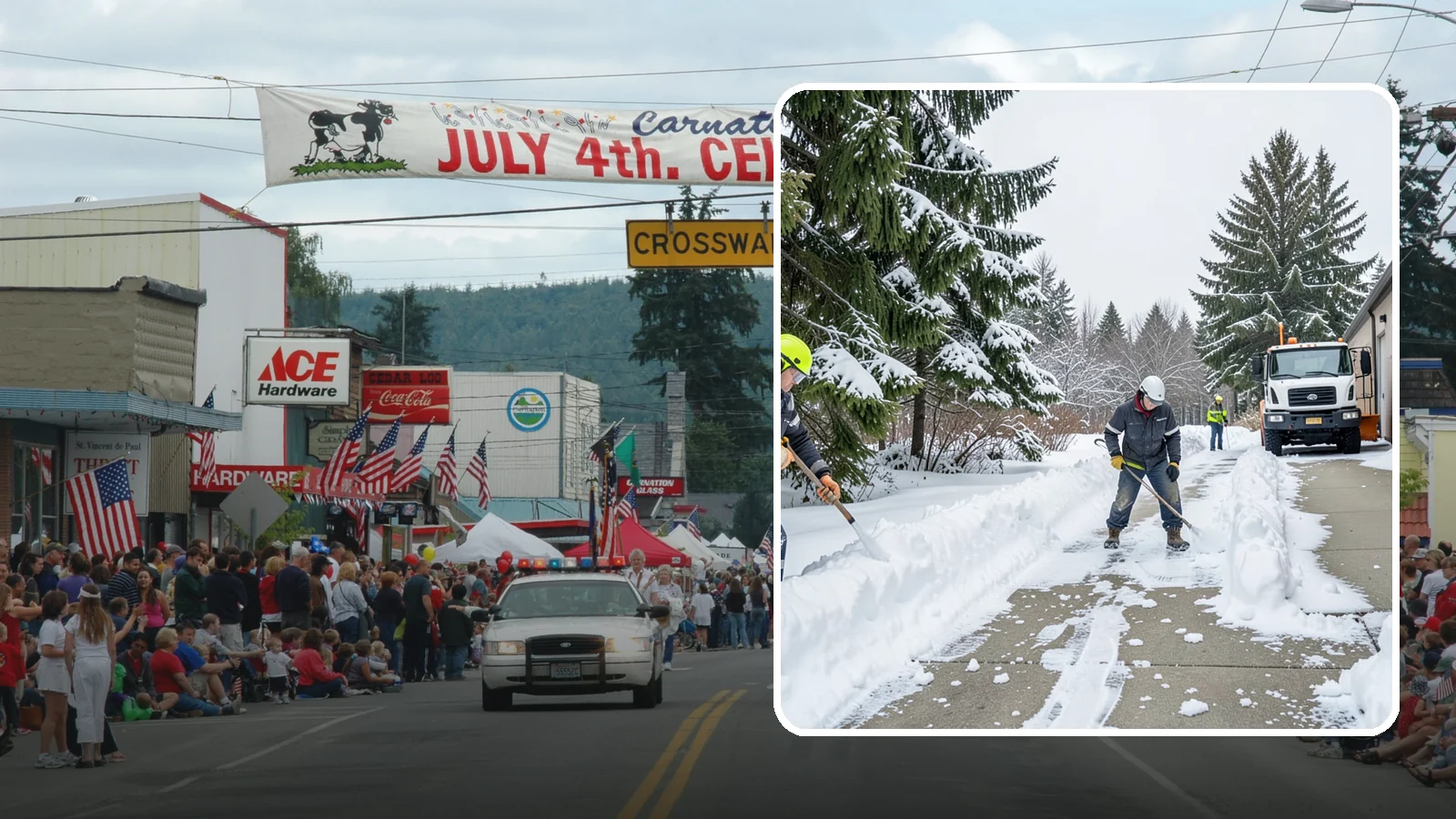 Self-Storage Facility Sidewalk Clearing in Carnation, King County, WA - Access-walk clearing for Western Washington self-storage facilities, keeping office entries, keypad approaches, and unit-row...