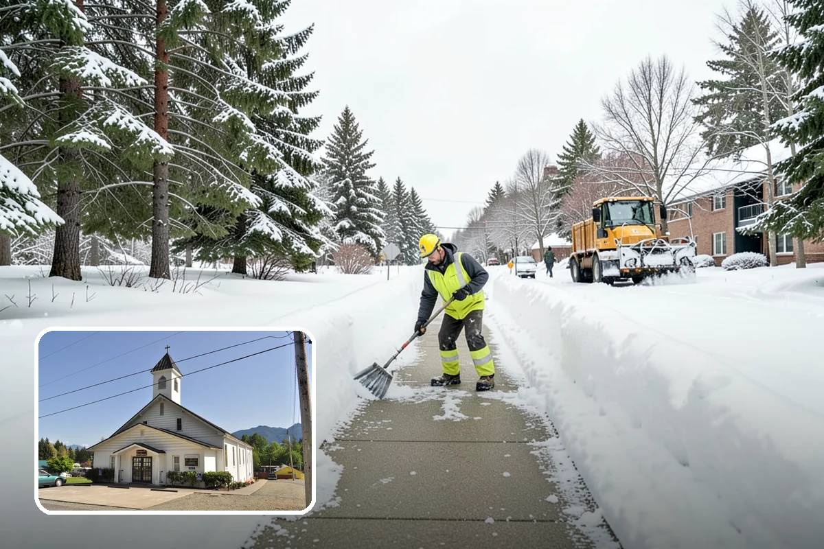 Self-Storage Facility Sidewalk Clearing in Concrete, Skagit County, WA - Office, gate, and unit-row walks kept passable for customers