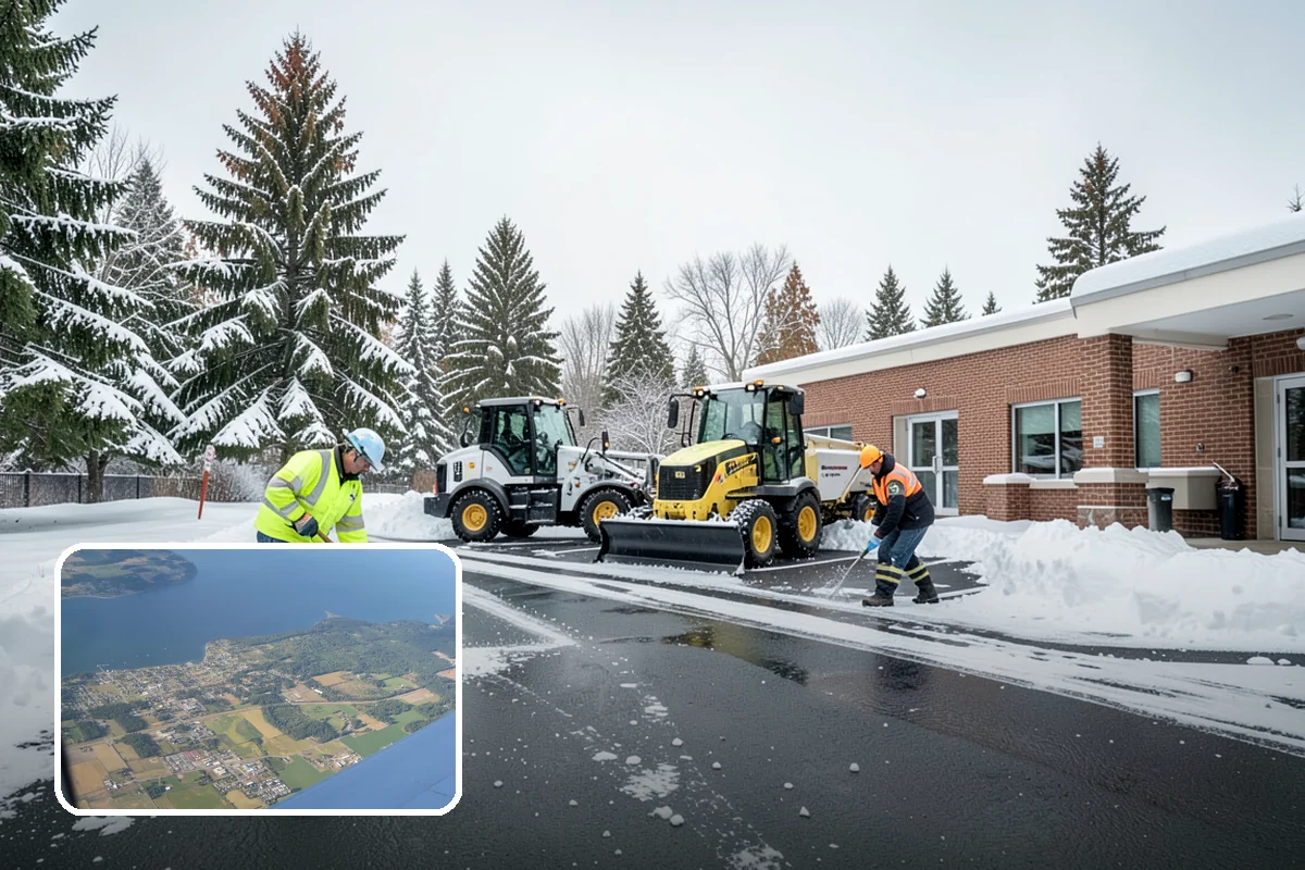 Self-Storage Facility Sidewalk Clearing in Coupeville, Island County, WA - Office, gate, and unit-row walks kept passable for customers