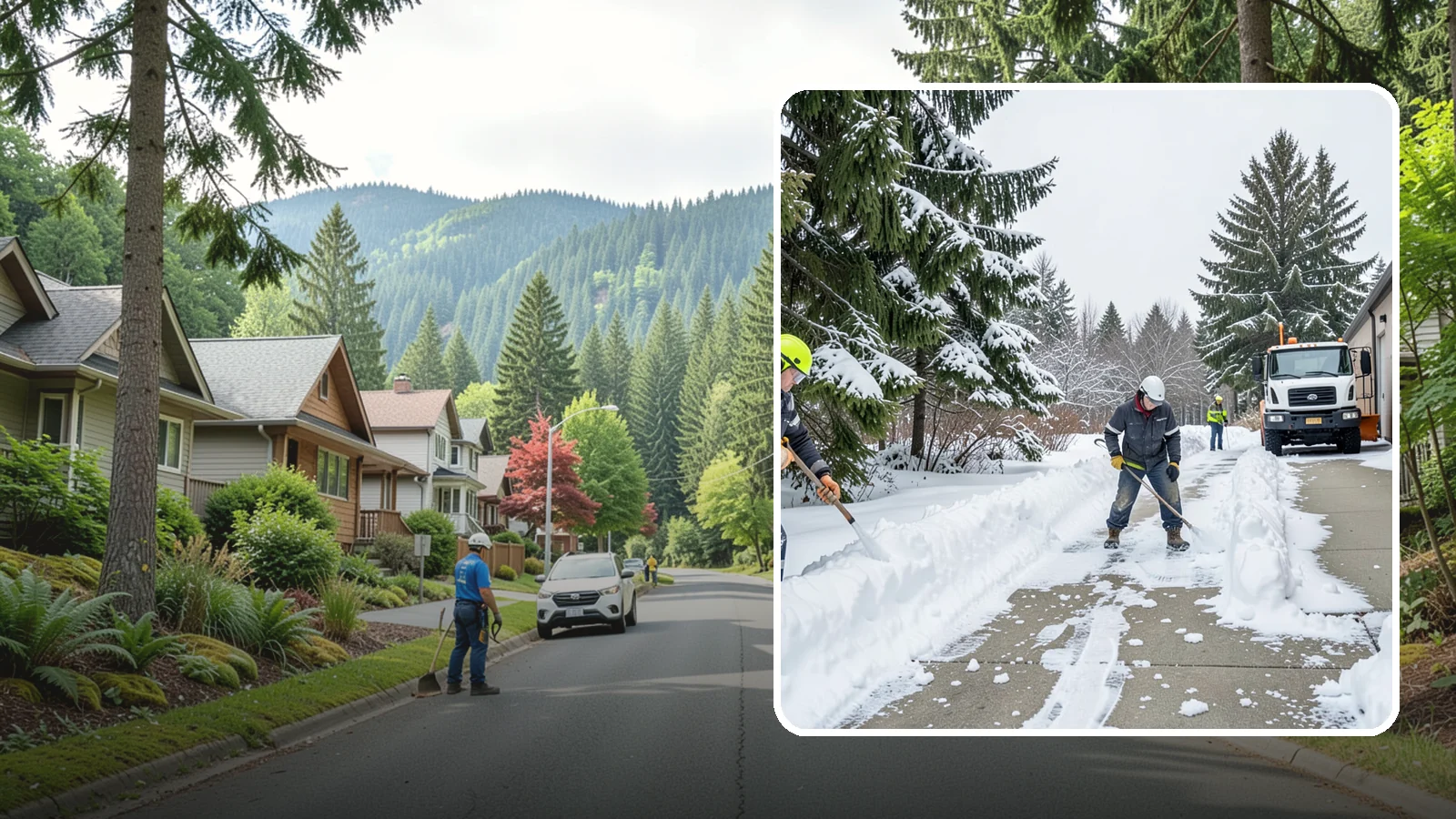 Self-Storage Facility Sidewalk Clearing in Darrington, Snohomish County, WA - Access-walk clearing for Western Washington self-storage facilities, keeping office entries, keypad approaches, and unit-row...