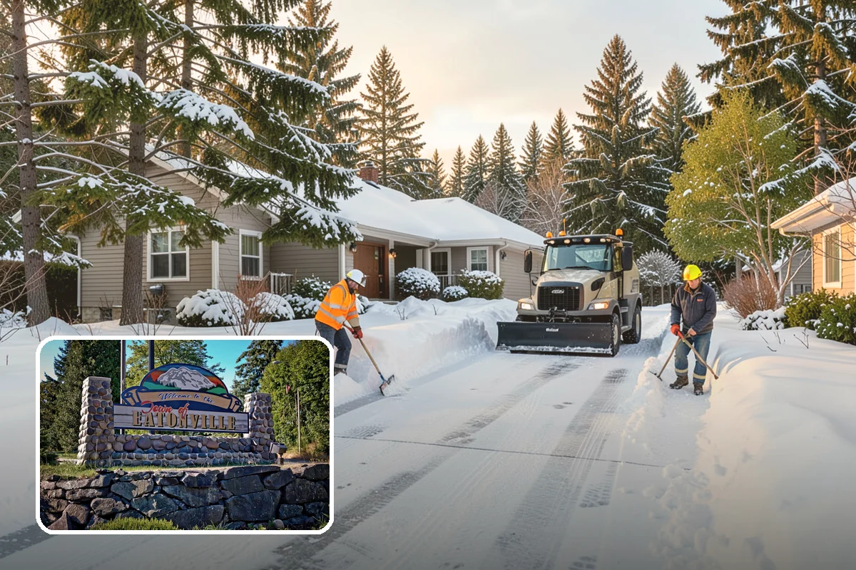 Self-Storage Facility Sidewalk Clearing in Eatonville, Pierce County, WA - Office, gate, and unit-row walks kept passable for customers