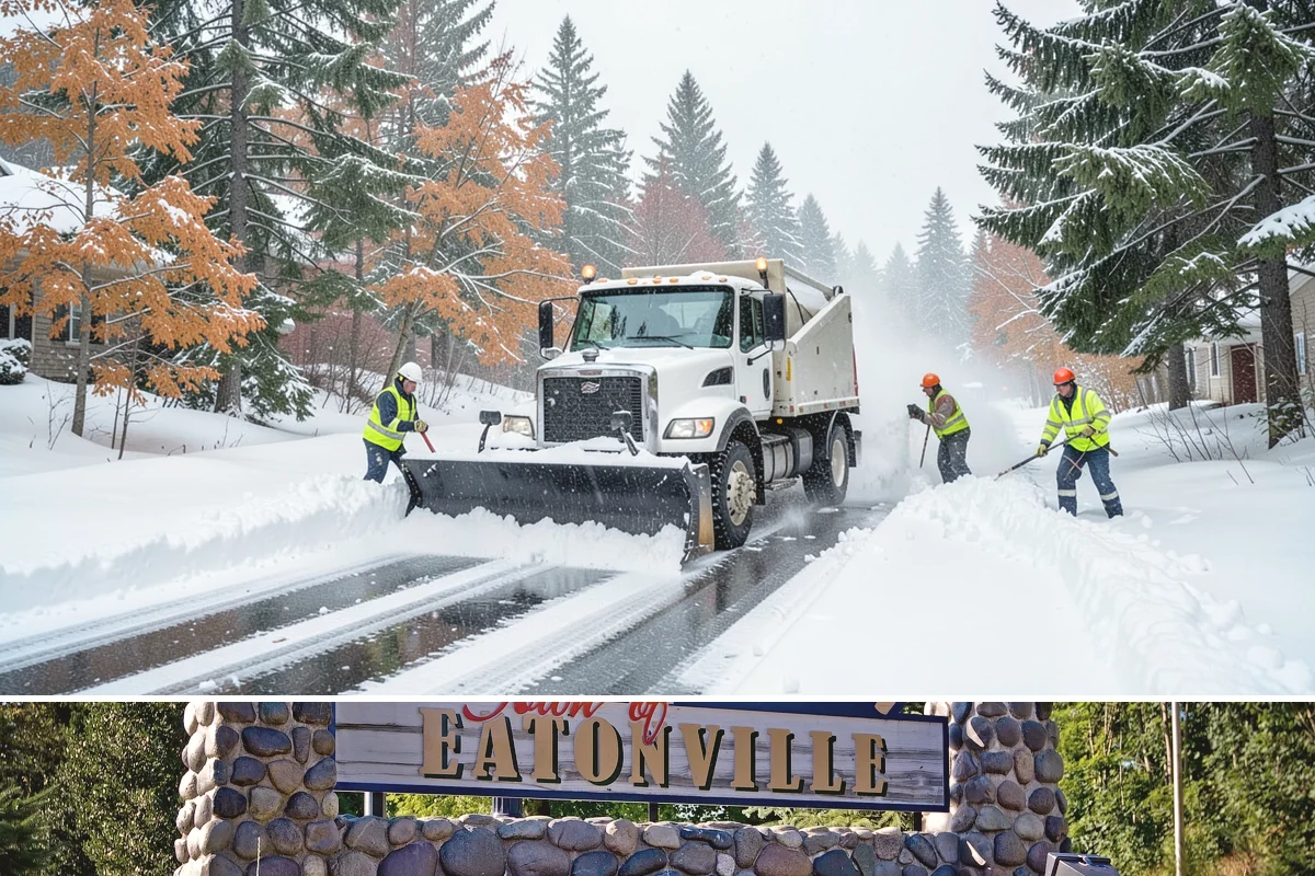Self-Storage Facility Sidewalk Clearing in Eatonville, Pierce County, WA - Self-storage demand holds from December through February, when shaded walks between buildings stay glazed after open areas clear.