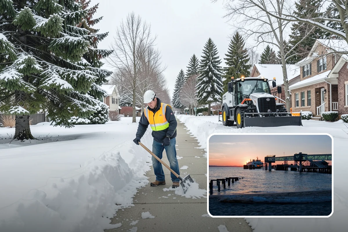 Self-Storage Facility Sidewalk Clearing in Edmonds, Snohomish County, WA - Office, gate, and unit-row walks kept passable for customers