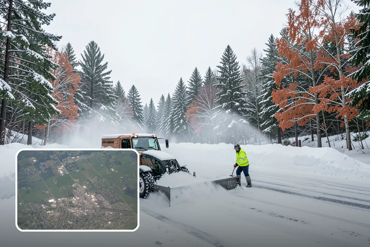 Self-Storage Facility Sidewalk Clearing in Enumclaw, King County, WA - Office, gate, and unit-row walks kept passable for customers