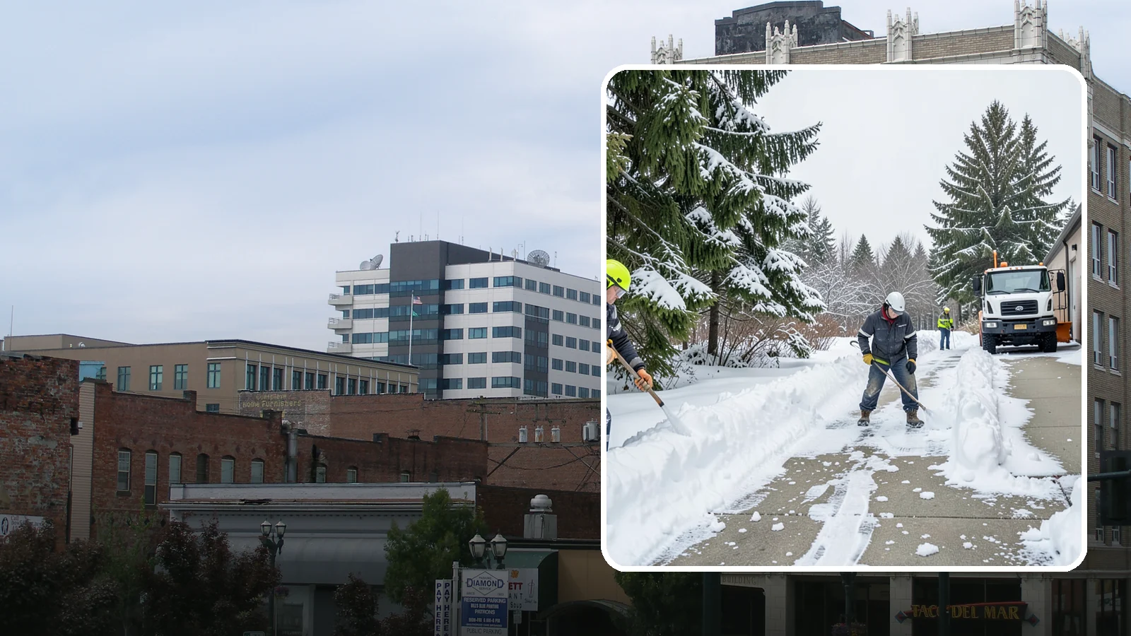 Self-Storage Facility Sidewalk Clearing in Everett, Snohomish County, WA - Access-walk clearing for Western Washington self-storage facilities, keeping office entries, keypad approaches, and unit-row...