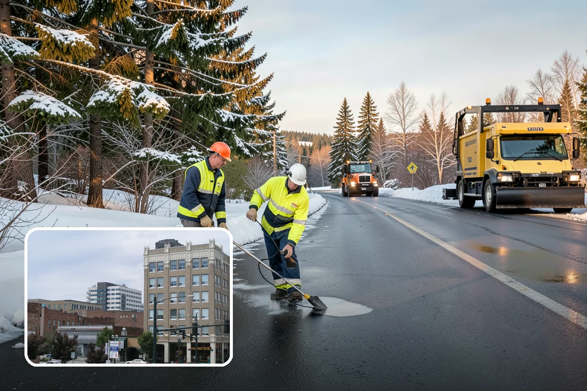 Self-Storage Facility Sidewalk Clearing in Everett, Snohomish County, WA - Office, gate, and unit-row walks kept passable for customers