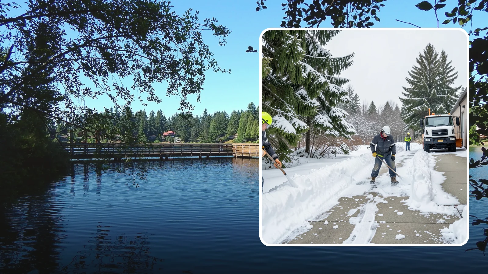Self-Storage Facility Sidewalk Clearing in Federal Way, King County, WA - Access-walk clearing for Western Washington self-storage facilities, keeping office entries, keypad approaches, and unit-row...
