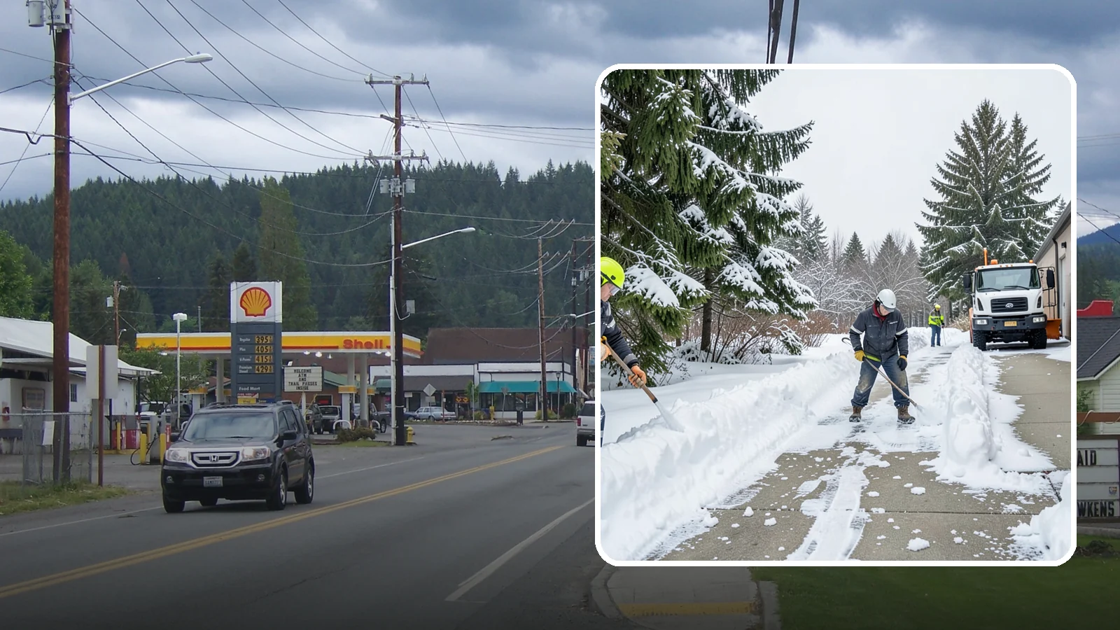 Self-Storage Facility Sidewalk Clearing in Granite Falls, Snohomish County, WA - Access-walk clearing for Western Washington self-storage facilities, keeping office entries, keypad approaches, and unit-row...