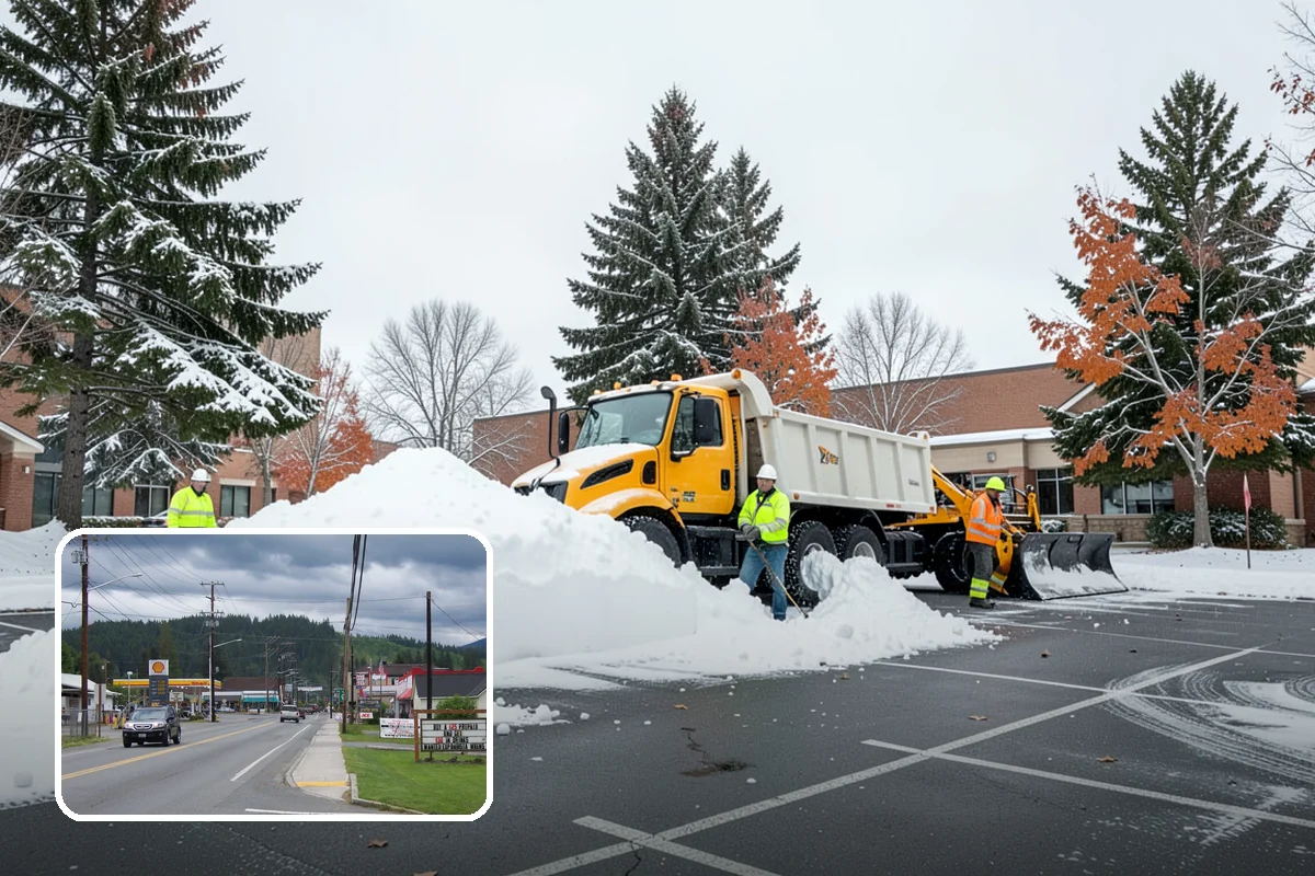 Self-Storage Facility Sidewalk Clearing in Granite Falls, Snohomish County, WA - Office, gate, and unit-row walks kept passable for customers