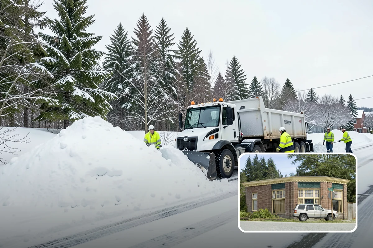 Self-Storage Facility Sidewalk Clearing in Hamilton, Skagit County, WA - Office, gate, and unit-row walks kept passable for customers