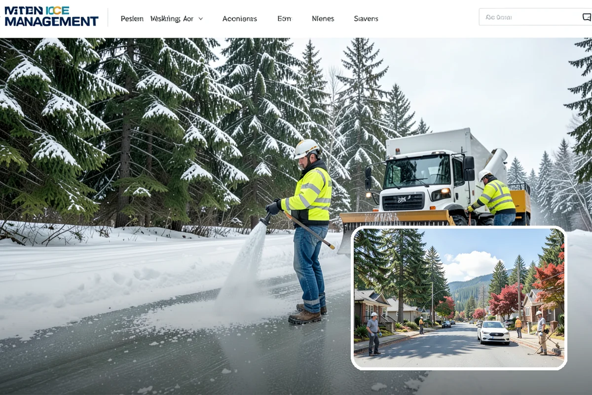 Self-Storage Facility Sidewalk Clearing in Hunts Point, King County, WA - Office, gate, and unit-row walks kept passable for customers