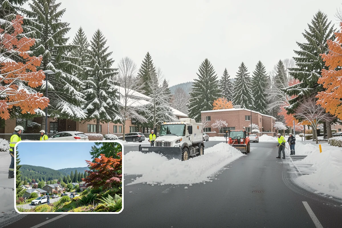 Self-Storage Facility Sidewalk Clearing in Index, Snohomish County, WA - Office, gate, and unit-row walks kept passable for customers