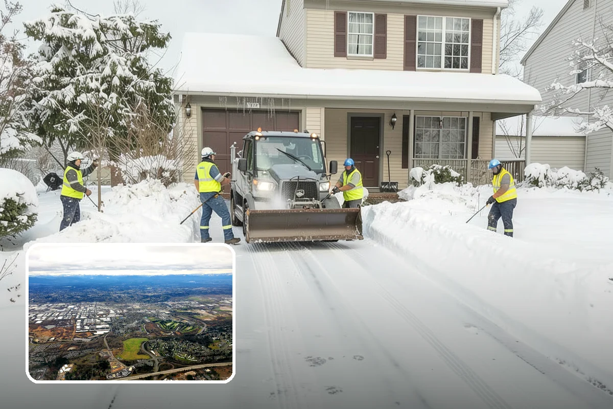 Self-Storage Facility Sidewalk Clearing in Kent, King County, WA - Office, gate, and unit-row walks kept passable for customers