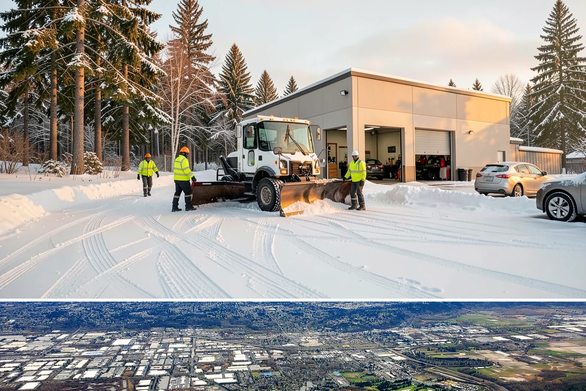 Self-Storage Facility Sidewalk Clearing in Kent, King County, WA - Self-storage demand holds from December through February, when shaded walks between buildings stay glazed after open areas clear.