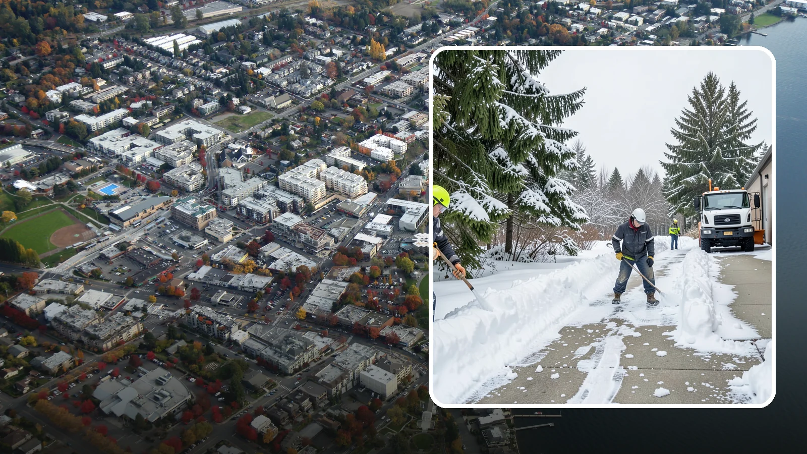 Self-Storage Facility Sidewalk Clearing in Kirkland, King County, WA - Access-walk clearing for Western Washington self-storage facilities, keeping office entries, keypad approaches, and unit-row...
