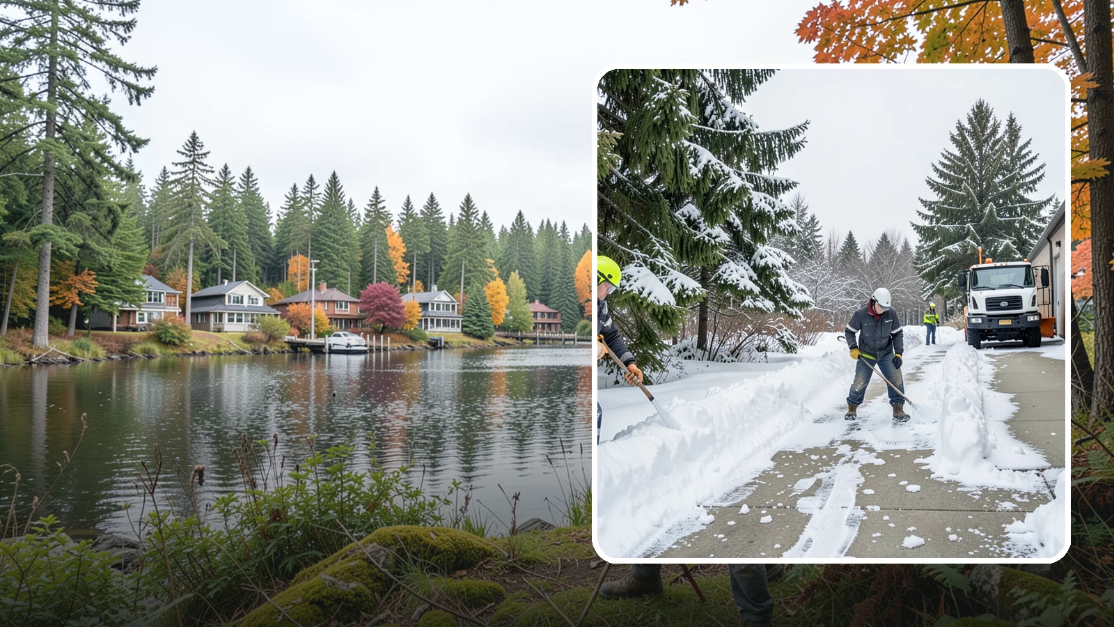 Self-Storage Facility Sidewalk Clearing in La Conner, Skagit County, WA - Access-walk clearing for Western Washington self-storage facilities, keeping office entries, keypad approaches, and unit-row...