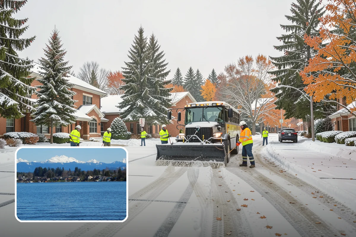 Self-Storage Facility Sidewalk Clearing in Lake Stevens, Snohomish County, WA - Office, gate, and unit-row walks kept passable for customers