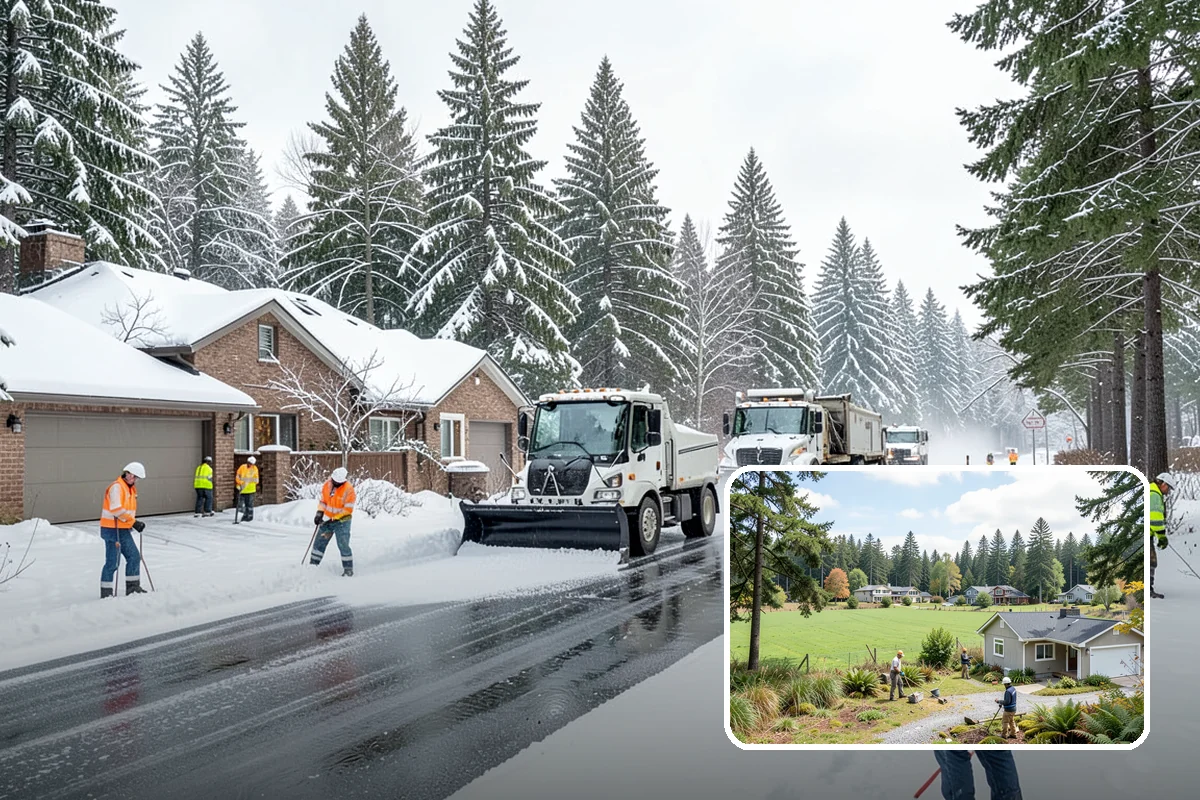 Self-Storage Facility Sidewalk Clearing in Lyman, Skagit County, WA - Office, gate, and unit-row walks kept passable for customers