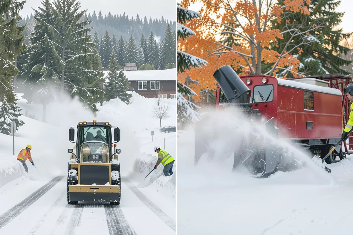 Self-Storage Facility Sidewalk Clearing in Marysville, Snohomish County, WA - Clear the office entrance and gate keypad approach first