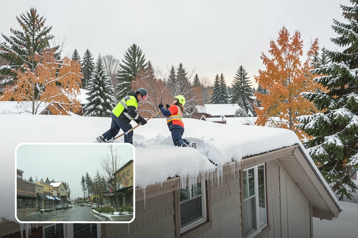 Self-Storage Facility Sidewalk Clearing in Mill Creek, Snohomish County, WA - Office, gate, and unit-row walks kept passable for customers
