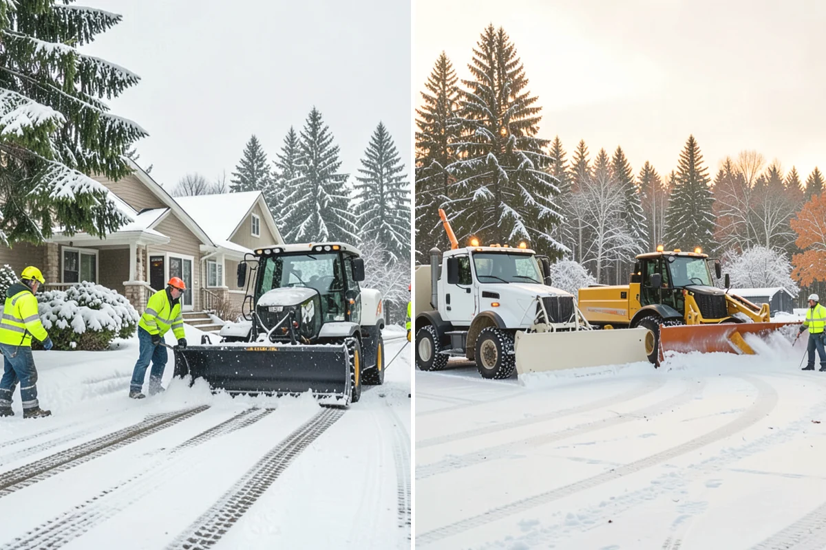 Self-Storage Facility Sidewalk Clearing in Mill Creek, Snohomish County, WA - Clear the office entrance and gate keypad approach first