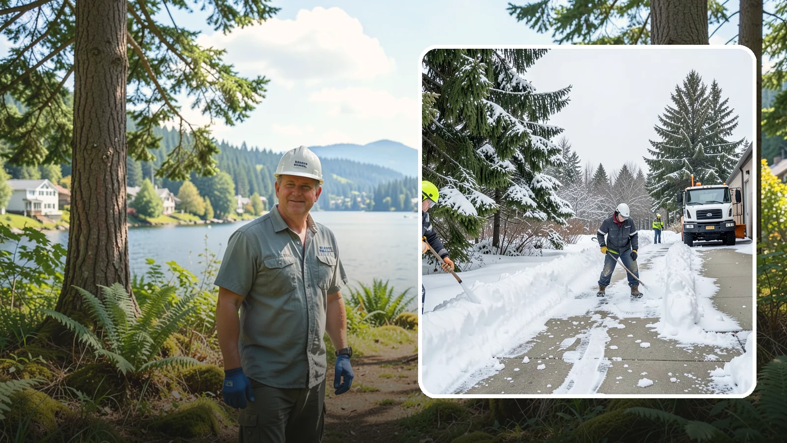 Self-Storage Facility Sidewalk Clearing in Milton, King County, WA - Access-walk clearing for Western Washington self-storage facilities, keeping office entries, keypad approaches, and unit-row...